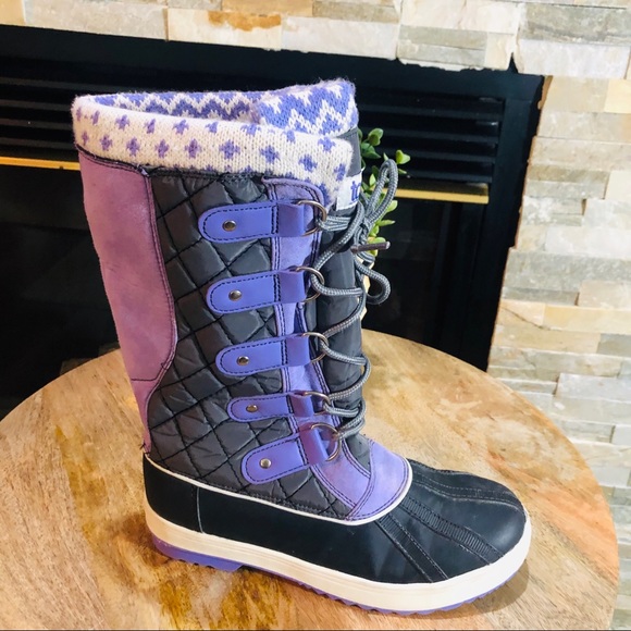 Totes Selena Winter Duck Boots Sz 3 - Picture 8 of 9